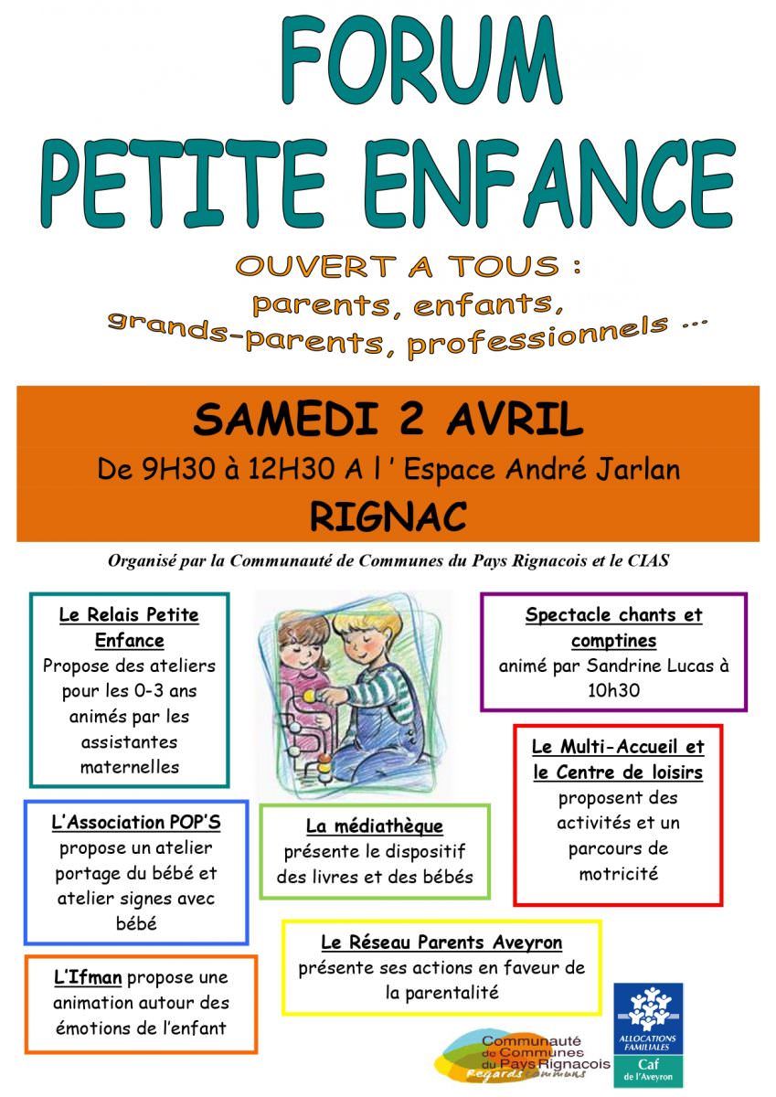 affiche Forum Petite Enfance